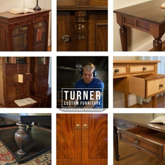 wood furniture by Turner Custom Furniture using general finishes dyes, stains, and paints