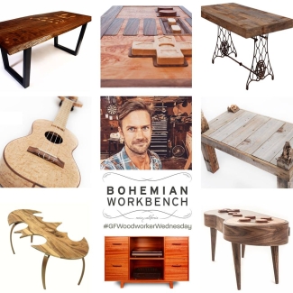 custom wood furniture and instruments by bohemian workbench using general finishes stains, dyes, and paints