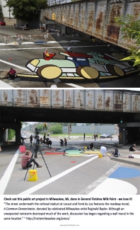 public street art project using general finishes milk paint