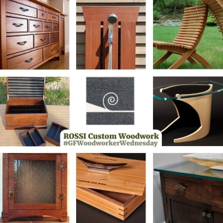 custom wood furniture by rossi custom woodwork using general finishes stains, dyes, and paint