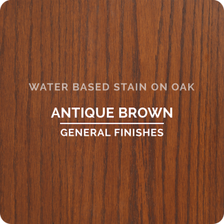 General Finishes Water Based Wood Stain - Antique Brown (ON OAK)