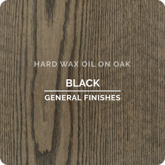Hard Wax Oil Black on Oak | General Finishes