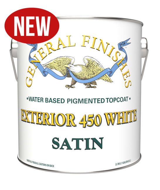 General Finishes Exterior 450 White Water Based Topcoat Topcoat
