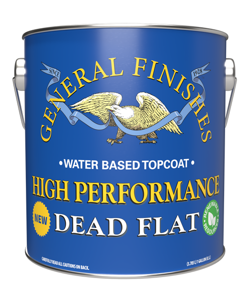 General Finishes Water Based Topcoat High Performance Dead Flat