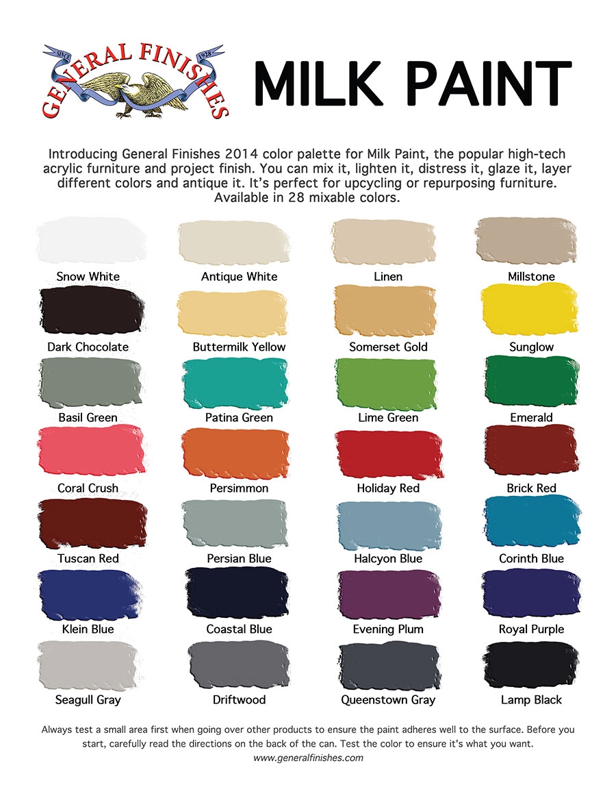 General Finishes Adds 12 New Milk Paint Colors