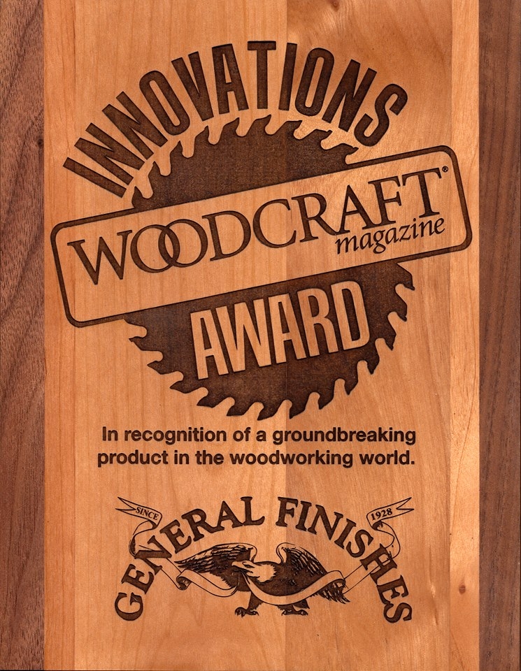 GF honored with Woodcraft's "Innovations Award" General Finishes