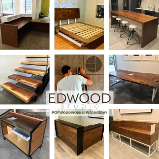 custom wood furniture by edwood studio using general finishes stains, dyes, and paints