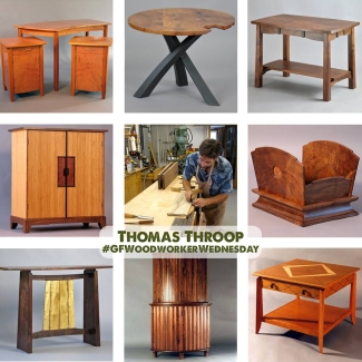 custom wood furniture by thomas throop using general finishes stains, dyes, and paints