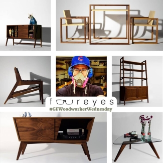 custom wood furniture by foureyes using general finishes stains, dyes, and paint