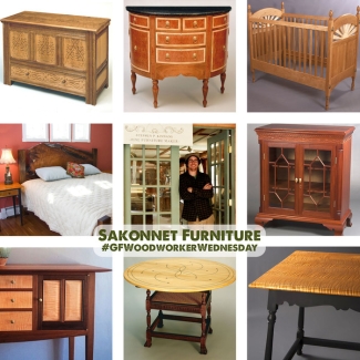 custom wood furniture created by sakonnet furniture using general finishes stains, dyes, and paints