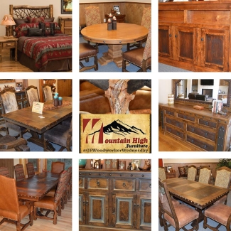 custom wood furniture by mountain high furniture using general finishes stains, dyes, and paints