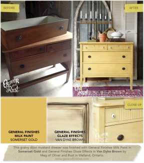 Milk Paint Somerset Gold Dresser - Oliver and Rust