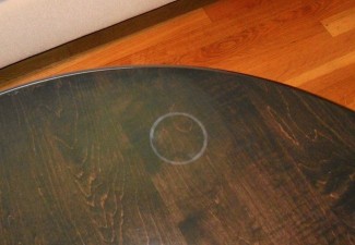 white water marks on a finished table top