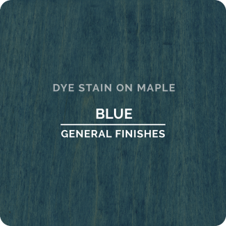 General Finishes Water Based Dye Stain - Blue (ON MAPLE)