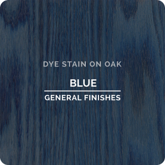 General Finishes Water Based Dye Stain - Blue (ON OAK)