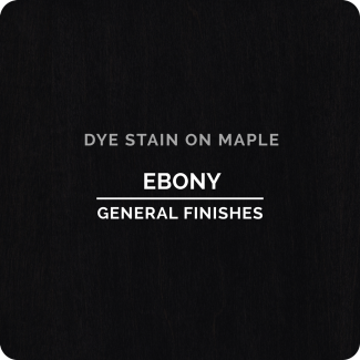 General Finishes Water Based Dye Stain - Ebony (ON MAPLE)