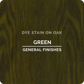 General Finishes Water Based Dye Stain - Green (ON OAK)