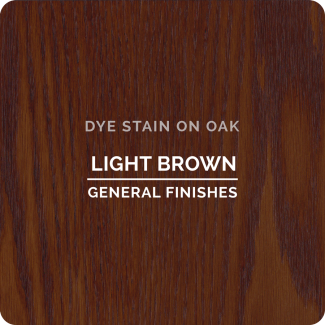 General Finishes Water Based Dye Stain - Light Brown (ON OAK)