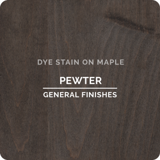 General Finishes Water Based Dye Stain - Pewter (ON MAPLE)