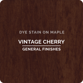 General Finishes Water Based Dye Stain - Vintage Cherry (ON MAPLE)
