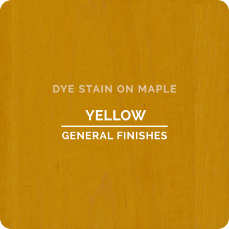 General Finishes Water Based Dye Stain - Yellow (ON MAPLE)