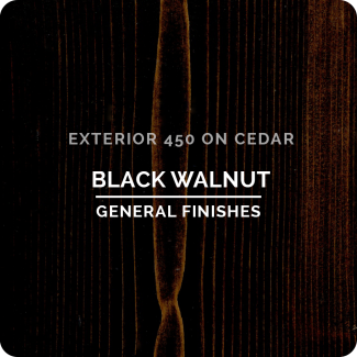 General Finishes Exterior 450 Water Based Wood Stain - Black Walnut (ON CEDAR)