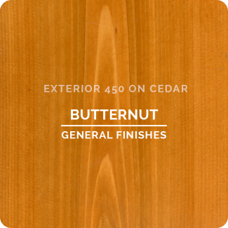 General Finishes Exterior 450 Water Based Wood Stain - Butternut (ON CEDAR)