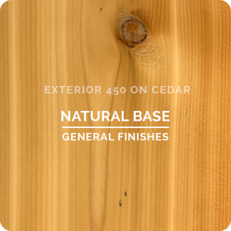 General Finishes Exterior 450 Water Based Wood Stain - Natural Base (ON CEDAR)