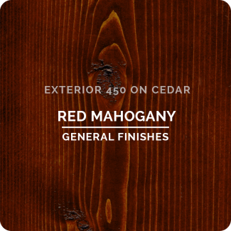 General Finishes Exterior 450 Water Based Wood Stain - Red Mahogany (ON CEDAR)