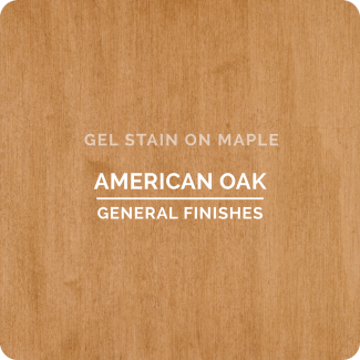General Finishes Oil Based Gel Stain - American Oak (ON MAPLE)