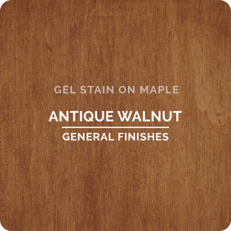 General Finishes Oil Based Gel Stain - Antique Walnut (ON MAPLE)