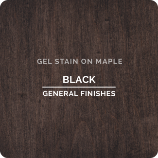 General Finishes Oil Based Gel Stain - Black (ON MAPLE)