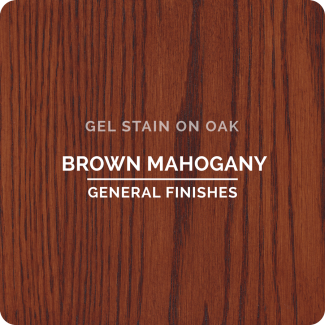 General Finishes Oil Based Gel Stain - Brown Mahogany (ON OAK)