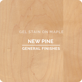 General Finishes Oil Based Gel Stain - New Pine (ON MAPLE)