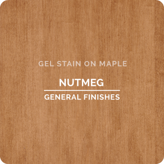 General Finishes Oil Based Gel Stain - Nutmeg (ON MAPLE)