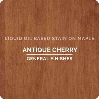 General Finishes Oil Based Liquid Wood Stain - Antique Cherry (ON MAPLE)