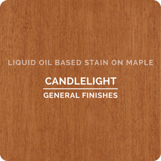 General Finishes Oil Based Liquid Wood Stain - Candlelight (ON MAPLE)