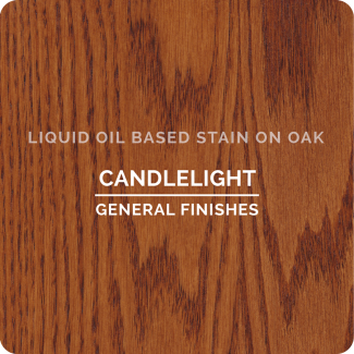 General Finishes Oil Based Liquid Wood Stain - Candlelight (ON OAK)