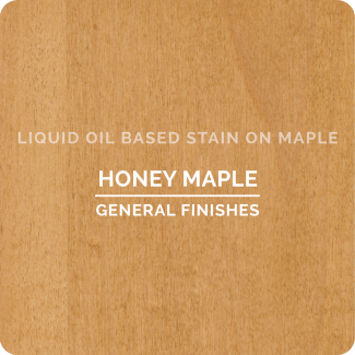 General Finishes Oil Based Liquid Wood Stain - Honey Maple (ON MAPLE)
