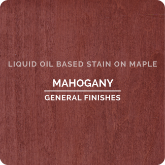 General Finishes Oil Based Liquid Wood Stain - Mahogany (ON MAPLE)