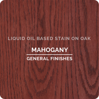 General Finishes Oil Based Liquid Wood Stain - Mahogany (ON OAK)