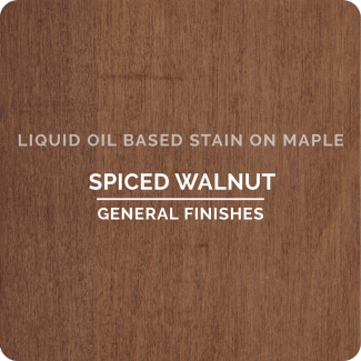 General Finishes Oil Based Liquid Wood Stain - Spiced Walnut (ON MAPLE)