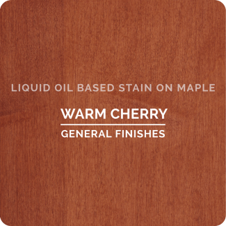 General Finishes Oil Based Liquid Wood Stain - Warm Cherry (ON MAPLE)