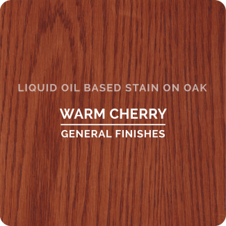 General Finishes Oil Based Liquid Wood Stain - Warm Cherry (ON OAK)