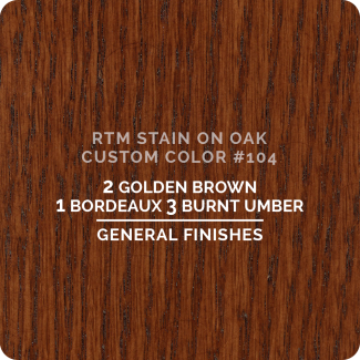 General Finishes RTM Wood Stain Custom Color Color - #104 (ON OAK)