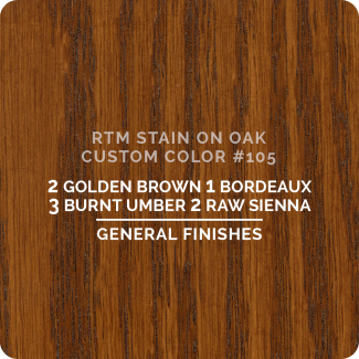 General Finishes RTM Wood Stain Custom Color Color - #105 (ON OAK)