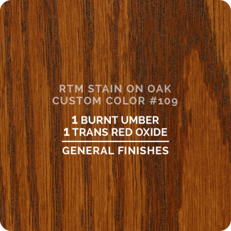 General Finishes RTM Wood Stain Custom Color Color - #109 (ON OAK)