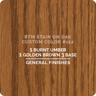 General Finishes RTM Wood Stain Custom Color Color - #112 (ON OAK)