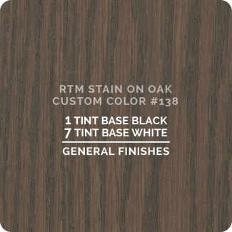General Finishes RTM Wood Stain Custom Color Color - #138 (ON OAK)