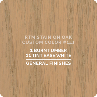General Finishes RTM Wood Stain Custom Color Color - #141 (ON OAK)